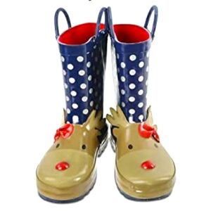 KushyShoo | Little Girls Deer Rain Boots Size 13